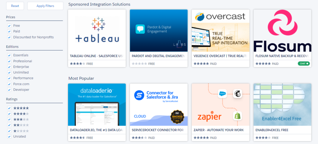 Most Popular Salesforce AppExchange Apps