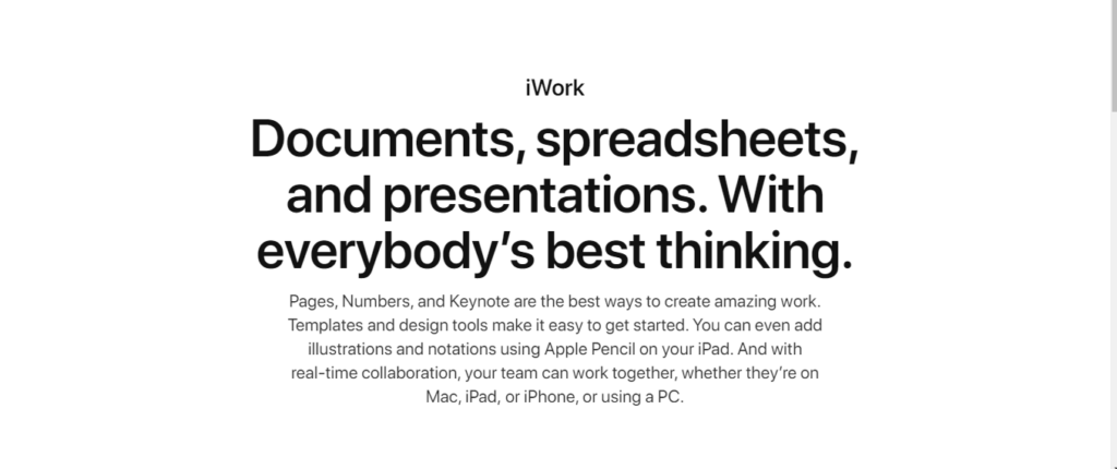 Apple iWork