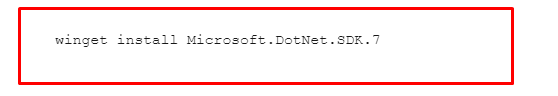 .net sdk