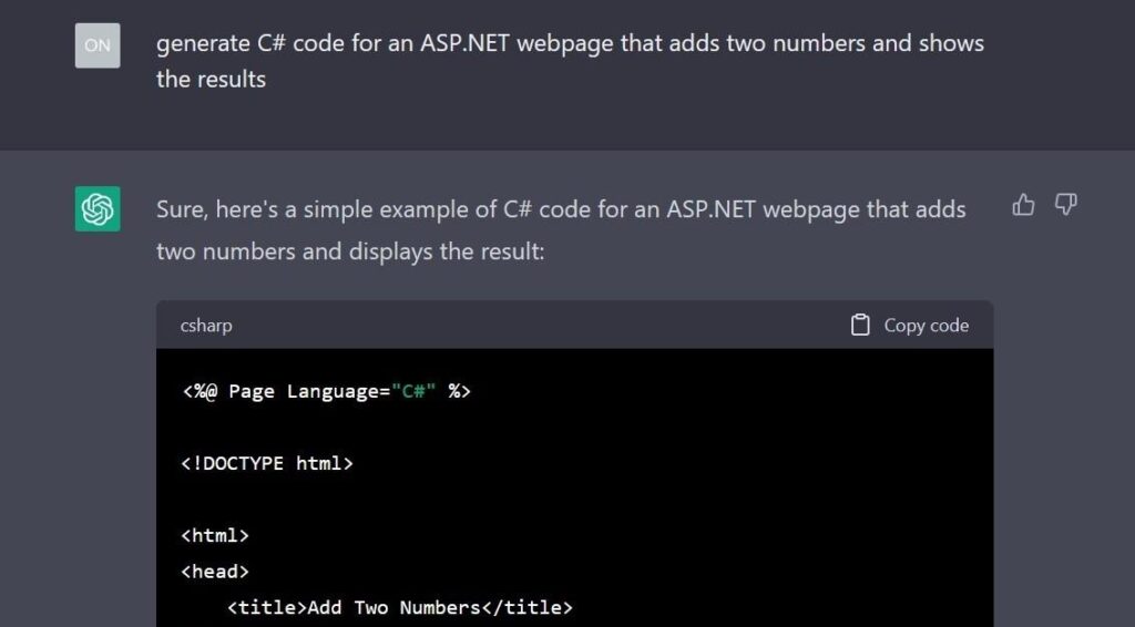 AI code